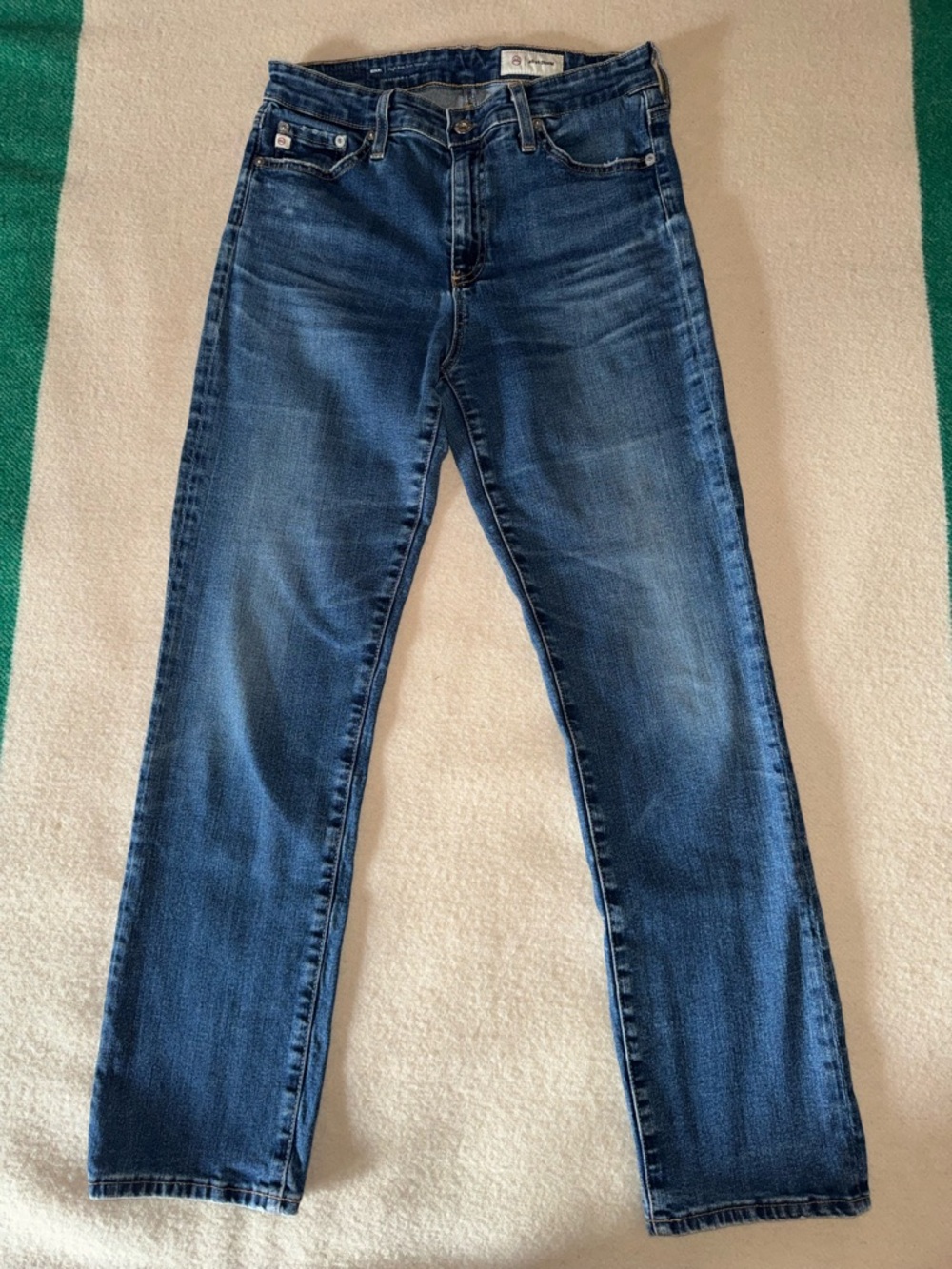 Ag Adriano Goldschmied Women's Mari High-Rise Slim Straight Jeans